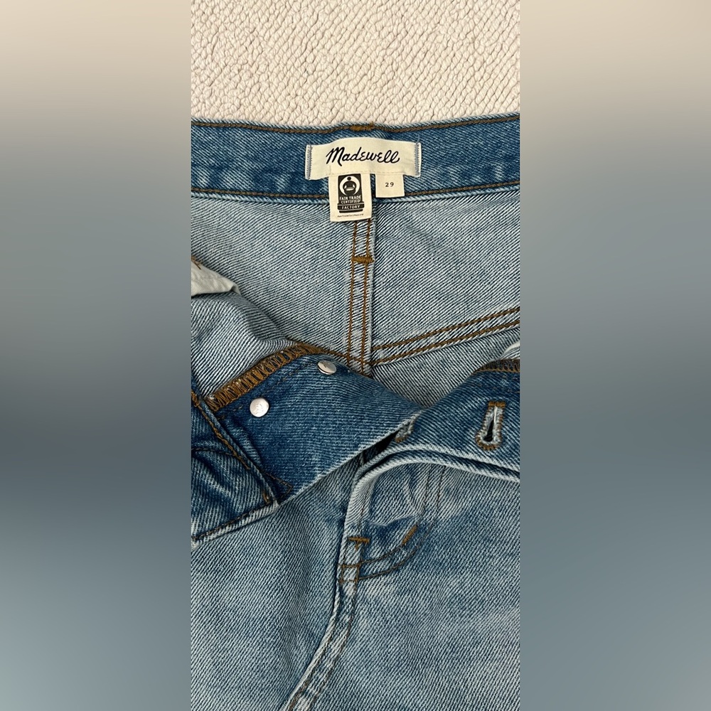Madewell Women’s Denim Mini Skirt | Color: Blue | Size: 29 - Picture 12 of 12
